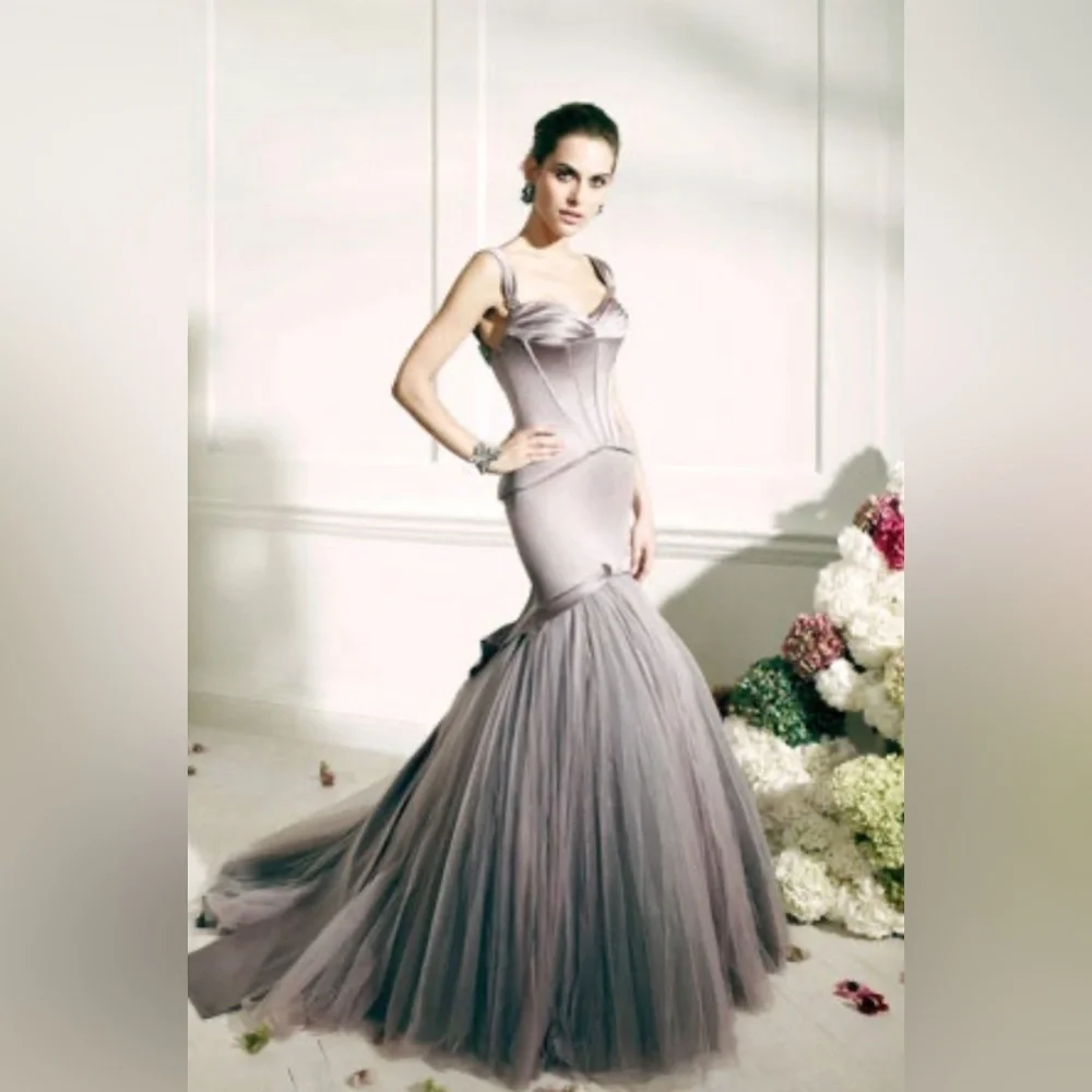 Zac Posen Portobello Mermaid Gown - Picture 2 of 7